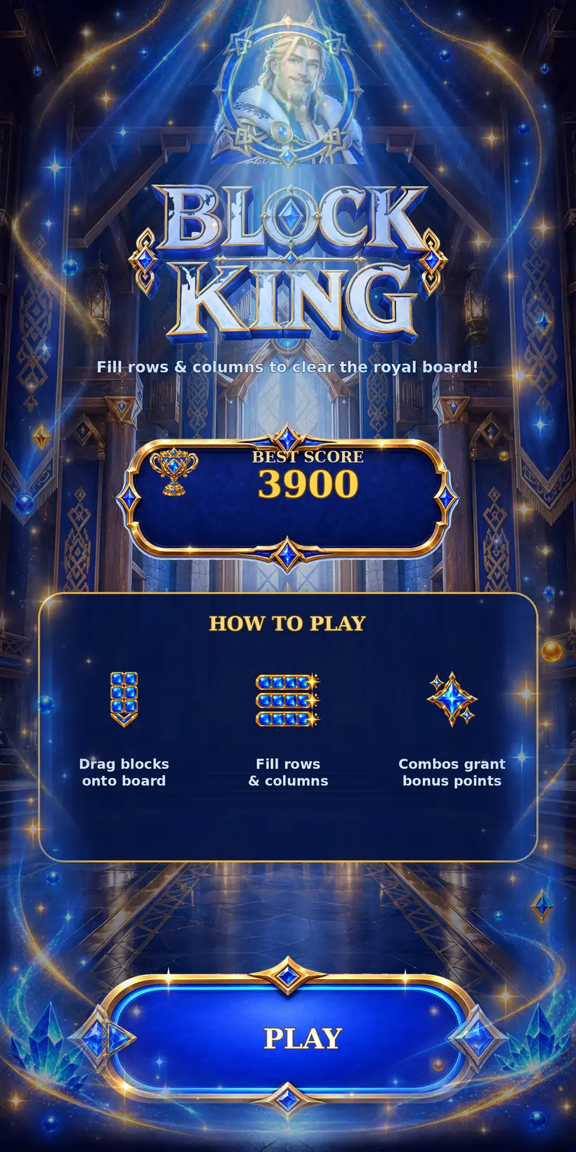 Block King main menu